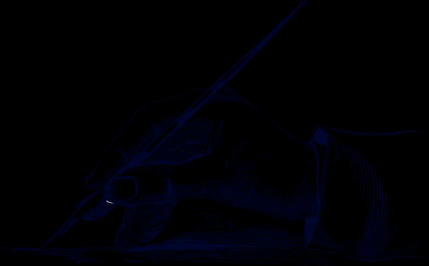 Hand holding a pointer pen